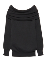 【emmi atelier】ツイストオフショルダー/BLK