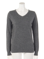 アルパカ混ニットPO/グレー