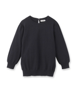 七分袖コットンニット/ブルー系(095)