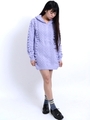 CABLE STICH L/S KNIT DRESS/LTPURPLE