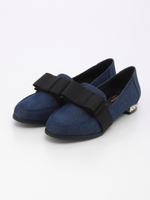 【CAMILLE BIS RANDA】リボンローファー/DENIM