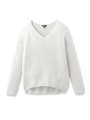 [S]Vネックニットプルオーバー/ライトグレー(011)