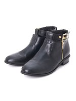 ＰＪ／ＭＨＢアンクルベルトショートブーツ/ブラック