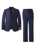 ピアツェンツァバーズアイストライプスーツ/チャコールグレー(314)