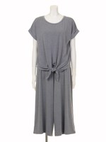 前結びＴ×ガウチョセットアップ/グレー(020)