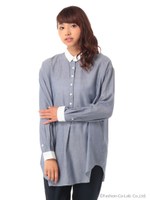 ドロップショルダーシャツチュニック/Off White