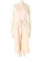 ハイネックノースリオールインワン/ベージュ