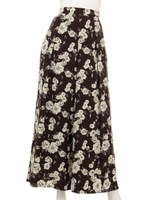 【chille anap】花柄ワイドパンツ/BRN