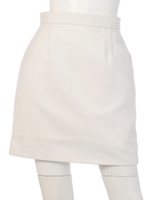 ウールライクJ/WタイトSK/WHT