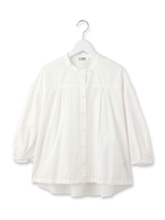 コットンブロードペザントブラウス/オフホワイト(003)