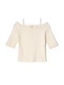 2WAY-OFF SHOULDER TOPS/グレー(020)