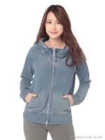 INDIGO裏毛 BIGフードJK/インディコ