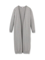 ノーボタンロング丈ニットカーディガン/グレー(612)