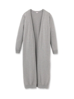 ノーボタンロング丈ニットカーディガン/グレー(612)