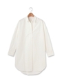 フライフロントロング丈シャツ/ホワイト(001)