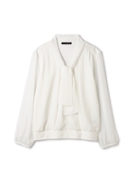 ボウタイカットソー/ホワイト(030)