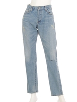 13.25ozセルビッチDENIM ダメージボーイズパンツ/ブリーチ