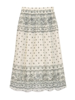 [Balcony and Bed]バンダナプリントスカート/IVR