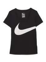 【NIKE】DRI-FIT スクープ EXスウッシュTシャツ/BLK
