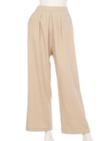 【mystic】ボックスタックパンツ/ベージュ