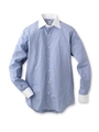 オルタネートワイドカラークレリックシャツ/ライトブルー(391)