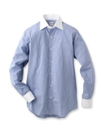 オルタネートワイドカラークレリックシャツ/ライトブルー(391)