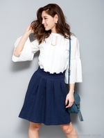 クラシックレースブラウス/オフホワイト