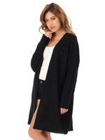 ニットロングカーデ/BLACK