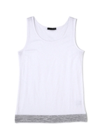 裾ディティールタンク/ブラック(010)