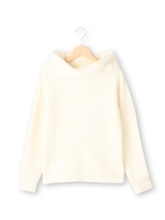 霜降り調オフタートルネックニット/オフホワイト(003)