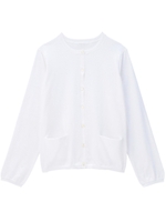 Suvin綿ニットカーディガン/オフホワイト(003)