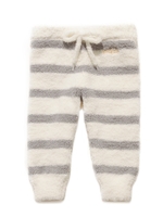moco moco’パウダー’ボーダーbabyロングパンツ/RAINBOW