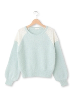 フェザーレースニット/グレー系(010)