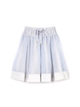 SHEER DRAWSTRING SKIRT/ベージュ(040)