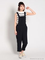 T/Rバックリボンポケットサロペット/Dark Navy