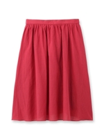 [L]綿麻フォレスタローンスカート/ピンク系(074)