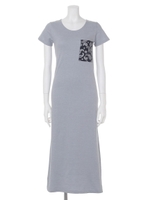 【anap mimpi】ポッケデザインマキシワンピース/NVY