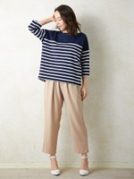 【non-no 2016年5月号掲載】【春の新作】ポンチボーダー後下り/TOPS７分/コン/A