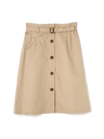 ギャバトレンチスカート/カーキ(180)