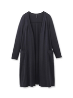 天竺ポケロングカーディガン/ネイビー(093)