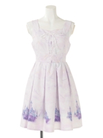 DreamingCastleリボンスピンドルJSK/アイボリー