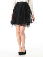 フェアリーガールチュールスカート/クロ