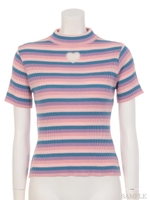 BE MINE HEART HIGH NECK KNIT/PINK