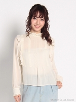 ・ピンタックブラウス/Pink Beige