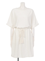 【DUO】 裏毛タッセル付OP/オフホワイト