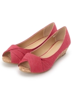 オープントゥサンダル/ワインレッド(063)