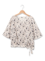 シフォンフラワープリントブラウス/ピンク(172)