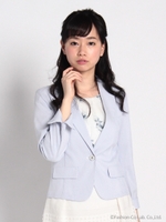 ストライプテーラージャケット/シロ