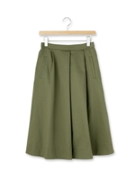タックフレアチノスカート/カーキ(027)