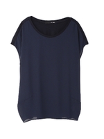 デザインドルマンカットソー/ホワイト(030)